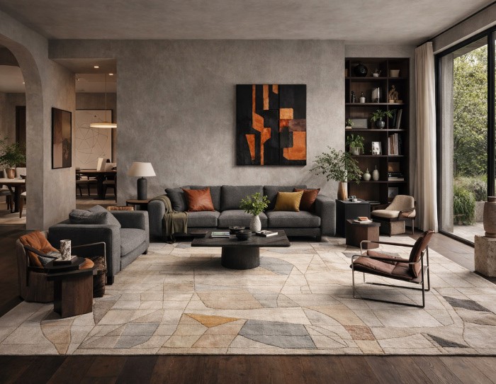 Geometric rugs